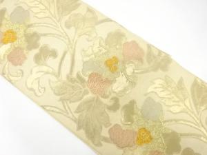 アンティーク　唐花模様織り出し袋帯（材料）